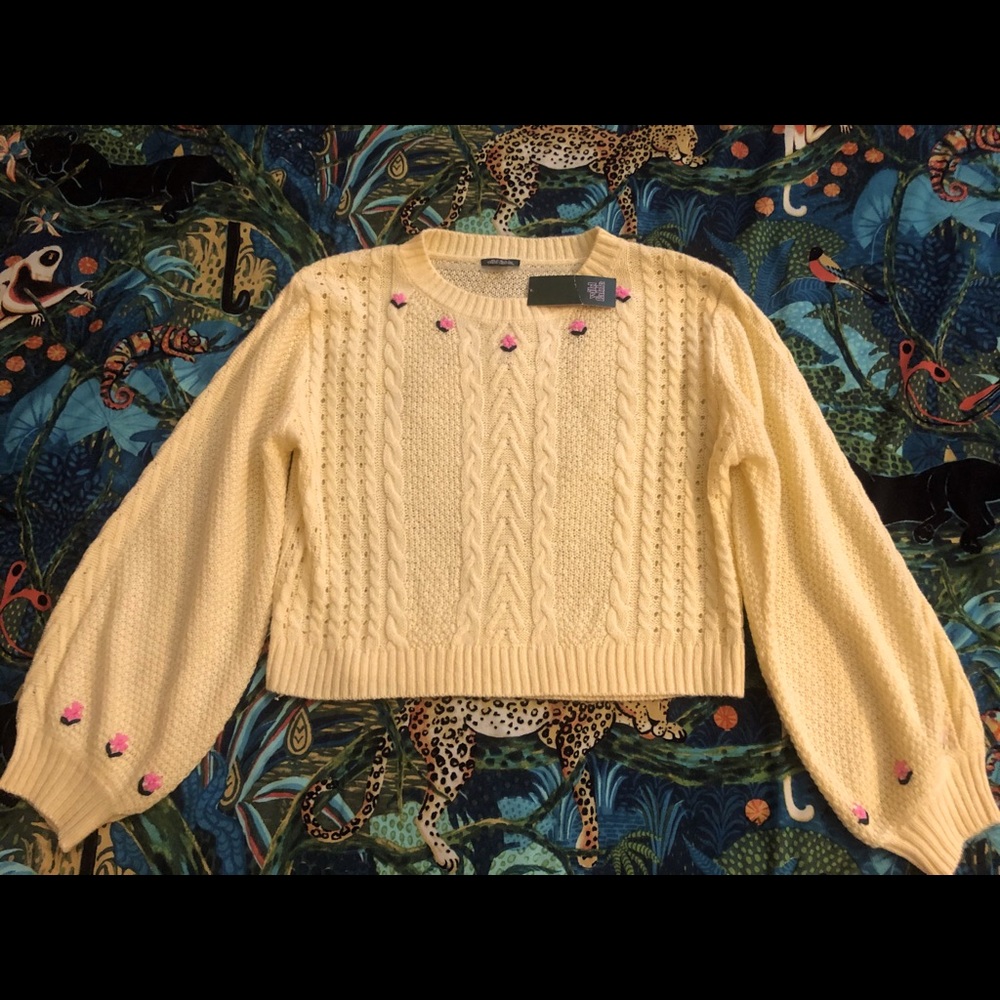 Wild fable knit crop sweater